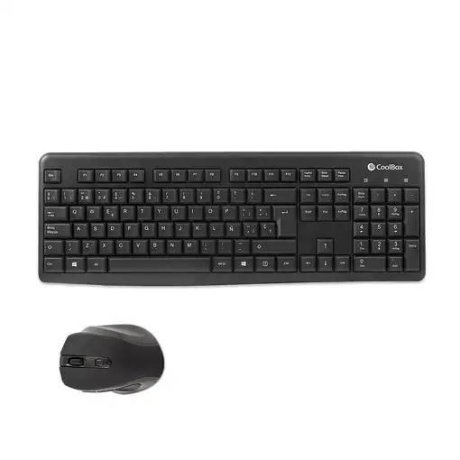 CoolBox COO-KTR-02W teclado Ratón incluido Oficina RF inalámbrico QWERTY Español N