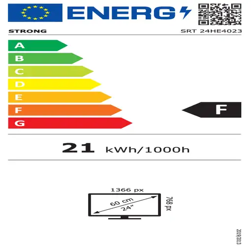 Televisor LCD 24'' HD Negro SRT24HE4023 STRONG