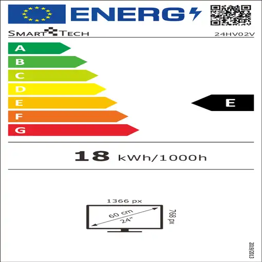 Televisor LED 24'' HD Negro Smart 24HV02V SMART-TECH
