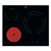 Electrolux Serie 300 LR633CK hobs Negro Integrado 60 cm Cerámico 3 zona(s)