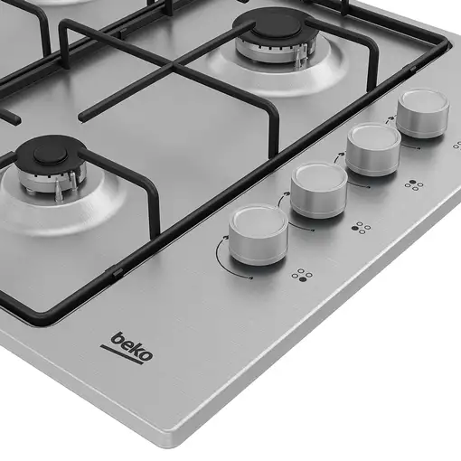 Beko HIGG641C3SX Acero inoxidable Integrado 60 cm Encimera de gas 4 zona(s)