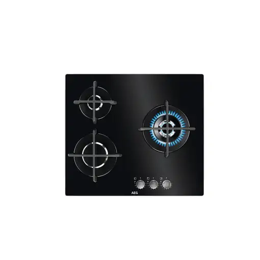 AEG HKB63320NB Negro Integrado 60 cm Encimera de gas 3 zona(s) AEG HKB63320NB Negro Integrado 60 cm Encimera de gas 3 zona(s)