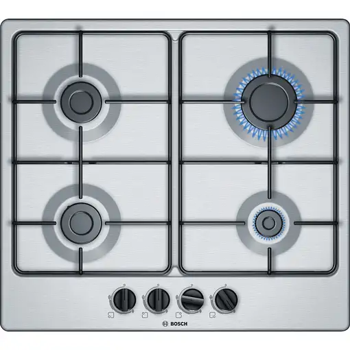 Bosch Serie 4 PGP6B5B85 hobs Acero inoxidable Integrado 58 cm Encimera de gas 4 zo
