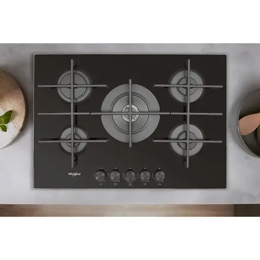 Whirlpool GOWL 728/NB hobs Negro Integrado Encimera de gas 5 zona(s)