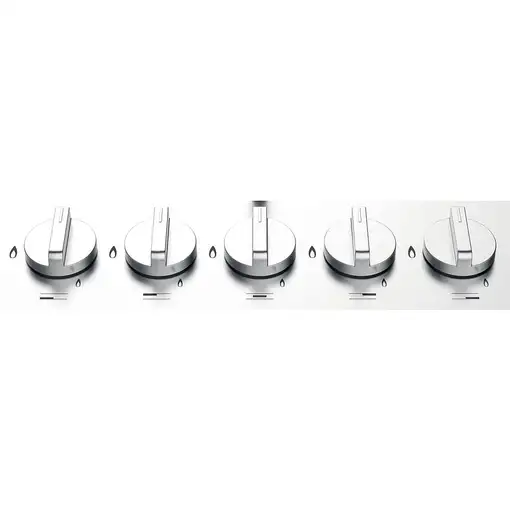 Hotpoint FTGHL 751 D/IX/HA Acero inoxidable Integrado 75 cm Encimera de gas 5 zona