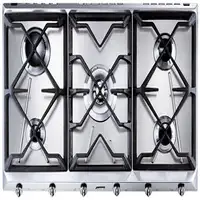 Smeg Universal SRV596GH5 hobs Acero inoxidable Encimera 90 cm Encimera de gas 5 zo