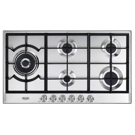 De’Longhi NSL 590D X hobs Acero inoxidable Integrado 90 cm Encimera de gas 5 zona(