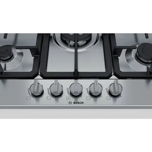 Bosch Serie 4 PGQ7B5B90 hobs Acero inoxidable Integrado 75 cm Encimera de gas 5 zo