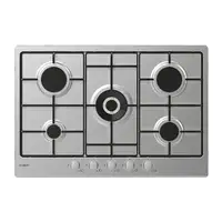 Candy Timeless CEL7P4WX Acero inoxidable Integrado 74.5 cm Encimera de gas 5 zona(