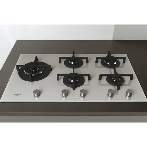 Whirlpool GOA 9523/WH Blanco Integrado 90 cm Encimera de gas 5 zona(s)