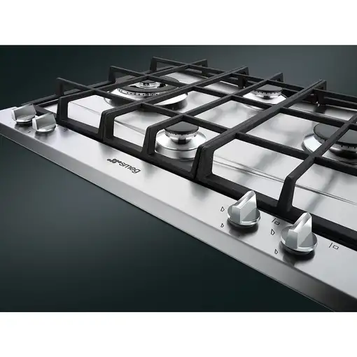 Smeg P261XGH hobs Acero inoxidable Integrado 60 cm Encimera de gas 4 zona(s)