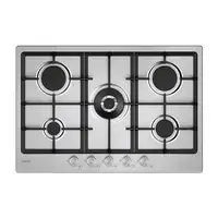 Candy Moderna CHG74WTX Acero inoxidable Integrado 74.5 cm Encimera de gas 5 zona(s