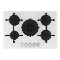 Whirlpool GOA 7523/WH Blanco Integrado 75 cm Encimera de gas 5 zona(s)