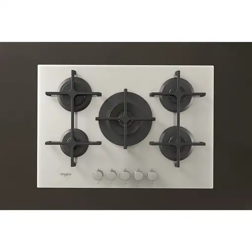 Whirlpool GOA 7523/WH Blanco Integrado 75 cm Encimera de gas 5 zona(s)