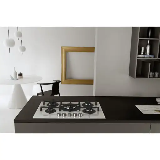 Whirlpool GOA 7523/WH Blanco Integrado 75 cm Encimera de gas 5 zona(s)