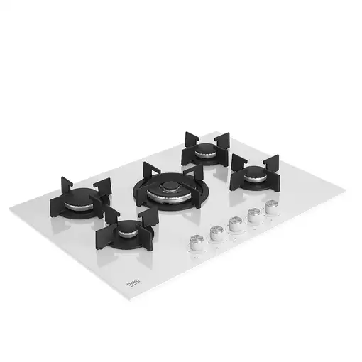 Beko HILW75222SW Blanco Integrado 75 cm Encimera de gas 5 zona(s)