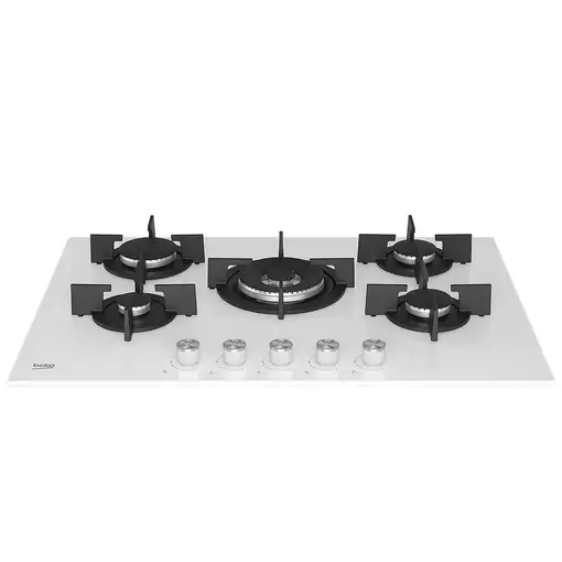 Beko HILW75222SW Blanco Integrado 75 cm Encimera de gas 5 zona(s)