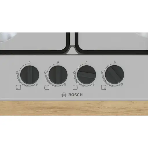 Bosch Serie 4 PGP6B5K85 hobs Acero inoxidable Integrado 60 cm Encimera de gas 4 zo