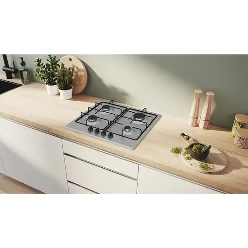 Bosch Serie 4 PGP6B5K85 hobs Acero inoxidable Integrado 60 cm Encimera de gas 4 zo