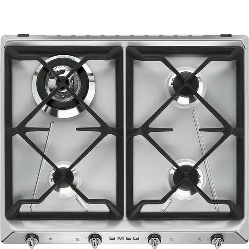 Smeg Victoria SR964XGH hobs Acero inoxidable Integrado 60 cm Encimera de gas 4 zon