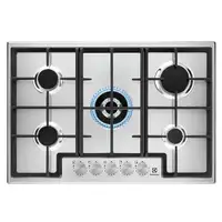 Electrolux EGS75362X Acero inoxidable Integrado 75 cm Encimera de gas 5 zona(s)