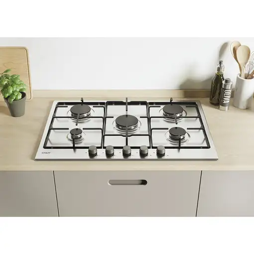 Candy Timeless CHW7X Acero inoxidable Integrado Encimera de gas 5 zona(s)