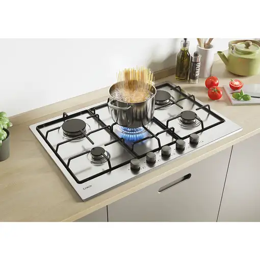 Candy Timeless CHW7X Acero inoxidable Integrado Encimera de gas 5 zona(s)