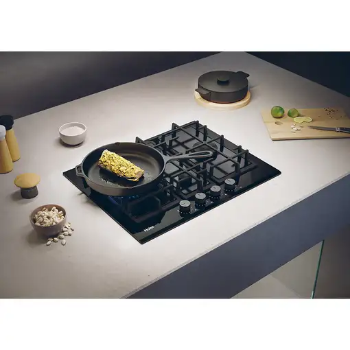Haier Series 6 HAVG5D4TB Negro Integrado 65 cm Encimera de gas 4 zona(s)