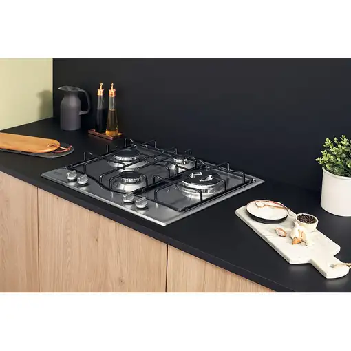 Hotpoint PCN 642 T/IX/HAR Acero inoxidable Integrado 60 cm Encimera de gas 4 zona(