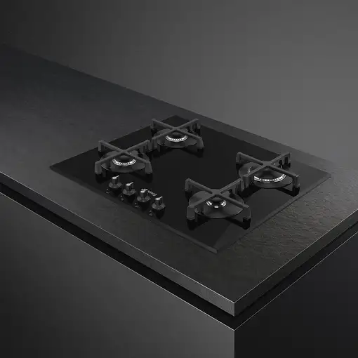 Smeg Linea PV164B3 hobs Negro Integrado 60 cm Encimera de gas 4 zona(s)