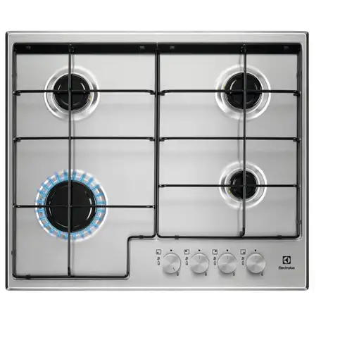 Electrolux EGS6424X Acero inoxidable Integrado 59.5 cm Encimera de gas 4 zona(s)