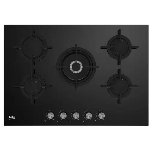 Beko HILW75222S Negro Integrado 75 cm Encimera de gas 5 zona(s)