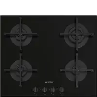 Smeg Universal PV264B hobs Negro Integrado 60 cm Encimera de gas 4 zona(s)