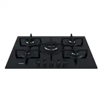 Whirlpool GOA 7523/NB1 Negro Integrado 73 cm Encimera de gas 5 zona(s)