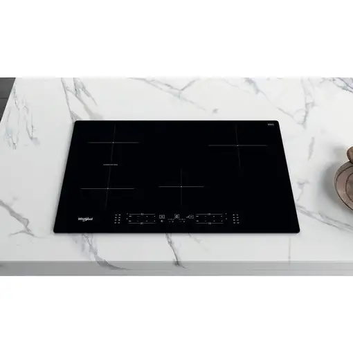 Whirlpool WB B4877 NE Negro Integrado 77 cm Con placa de inducción 4 zona(s)