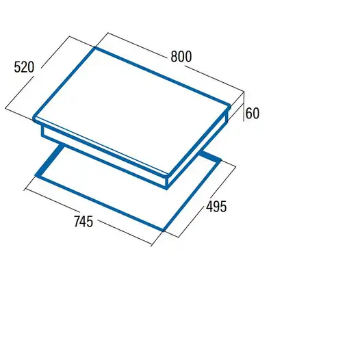 CATA IDF 8021 PRO BK Negro Integrado Con placa de inducción 4 zona(s)
