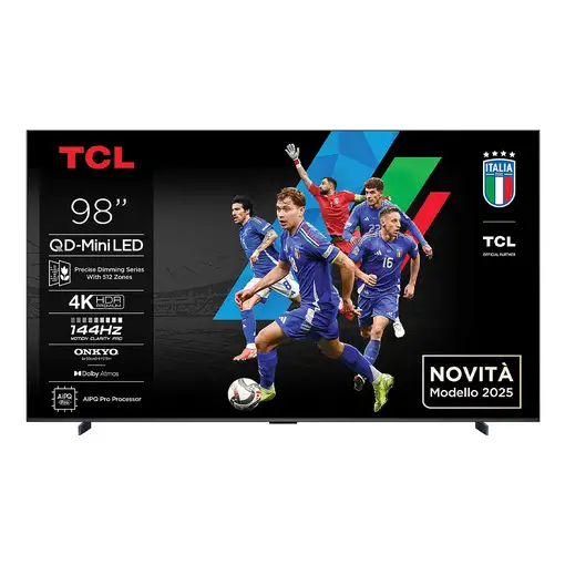 Televisor QD-Mini LED 98'' 4K Ultra HD Metálico Smart 98C6K TCL