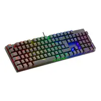 Mars Gaming MK422, Teclado Mecánico Gaming RGB, Antighosting, Switch Mecánico Azul