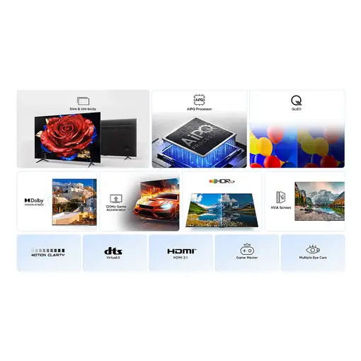 Televisor QLED 75'' 4K Ultra HD Metálico Smart 75P79K TCL