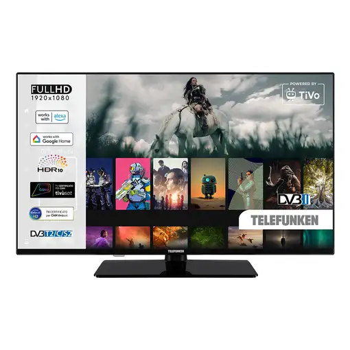Televisor DLED 40'' Full HD Negro Smart TE40750B45I2KT TELEFUNKEN