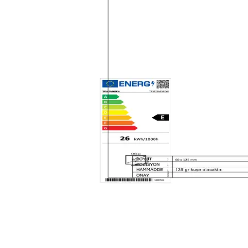 Televisor LCD 32'' HD Negro TE32750S38YXD TELEFUNKEN