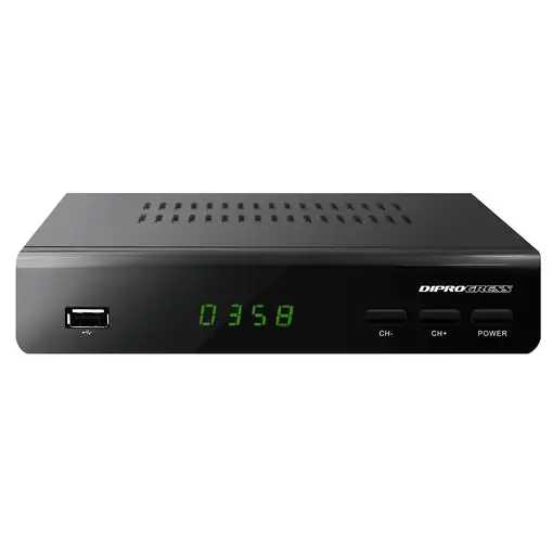 DIPROGRESS DPT203HD descodificador para televisor Satélite Full HD Negro DIPROGRESS DPT203HD descodificador para televisor Satélite Full HD Negro