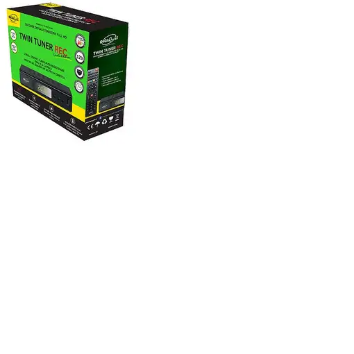 Digiquest Twin Tuner Small Edition Ethernet (RJ-45), Terrestre Full HD Negro