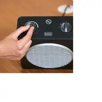 Black & Decker BXSH2003E calefactor eléctrico Interior Negro 2000 W Ventilador elé