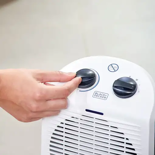 Black & Decker BXFSH2000E calefactor eléctrico Interior Negro, Blanco 2000 W Venti