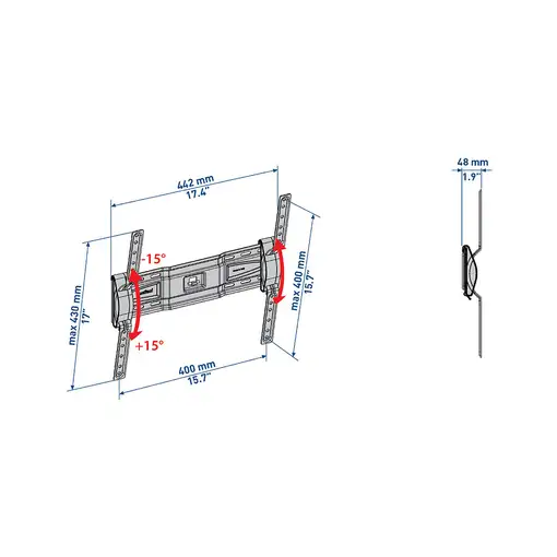 Meliconi CME ET400 139,7 cm (55'') Negro