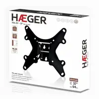 Haeger WB-T37.019A soporte para TV 94 cm (37'') Negro