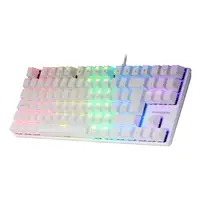 Mars Gaming MK80 Blanco, Teclado Gaming Mecánico TKL FRGB, Antighosting, Switch Me