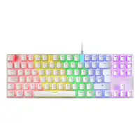Mars Gaming MK80 Blanco, Teclado Gaming Mecánico TKL FRGB, Antighosting, Switch Me