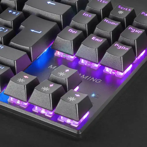 Mars Gaming MK80 Negro, Teclado Gaming Mecánico TKL FRGB, Antighosting, Switch Mec